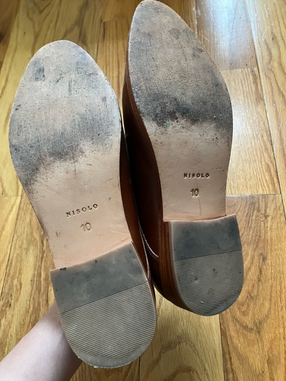 Nisolo tan oxfords, like new - Picture 7 of 8